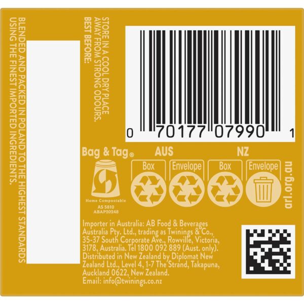 Twinings Lemon Twist Tea Bags Tea Bags 10 pack