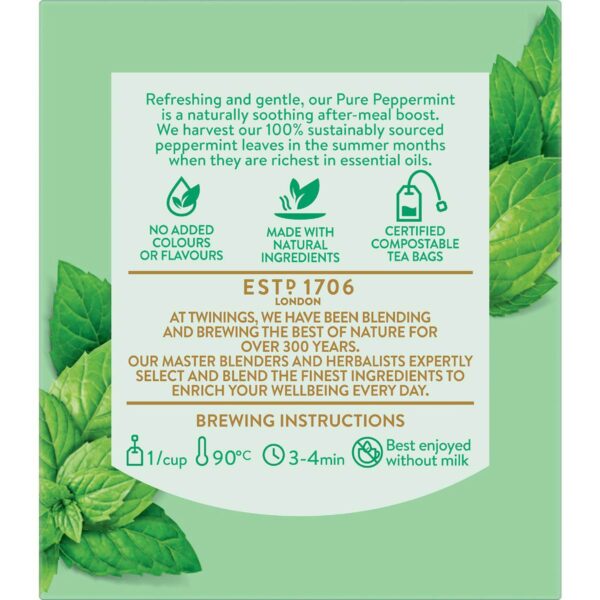 058970_2 Twinings Pure Peppermint Tea Bags Tea Bags 10 pack