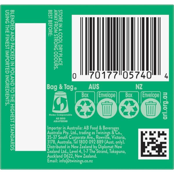 058970_6 Twinings Pure Peppermint Tea Bags Tea Bags 10 pack