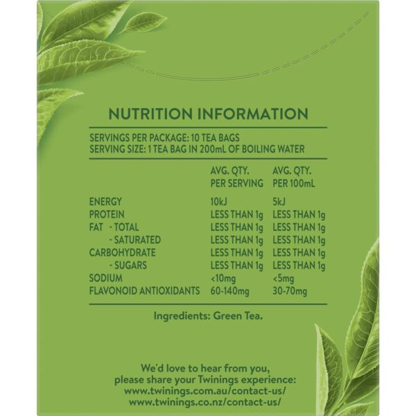 Twinings Green Tea Bags 15g x 10 pack