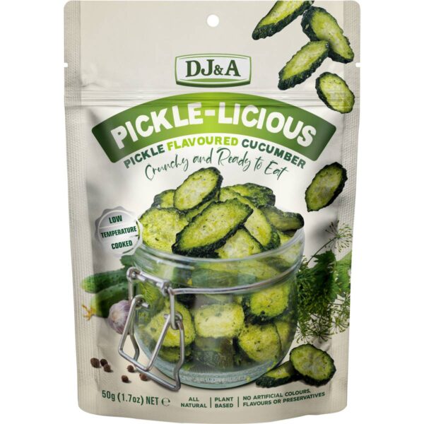 071714 DJ&A Pickle Licious Cucumber 50g