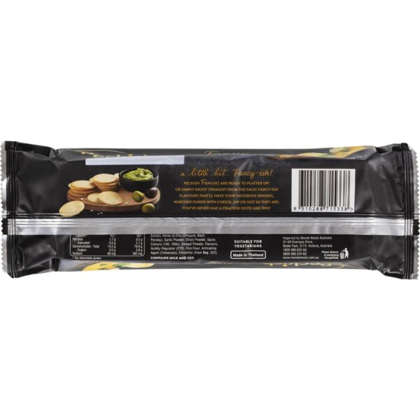 Peckish Fancies Parmesan & Herbs Rice Crackers 90g