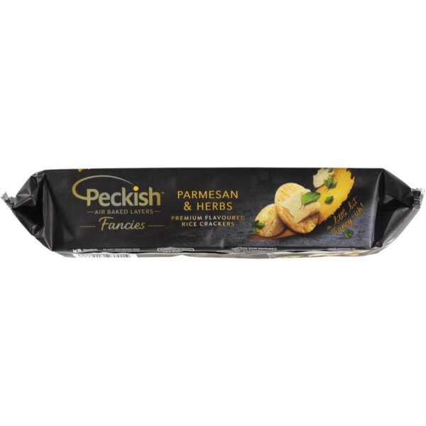 Peckish Fancies Parmesan & Herbs Rice Crackers 90g