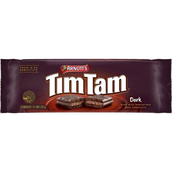 089972_9-1 Arnott's Tim Tam Dark Chocolate Biscuits 200g