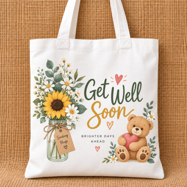 Get well tote bag