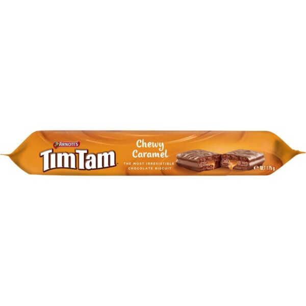 Arnott's Tim Tam Chewy Caramel Chocolate Biscuits 175g