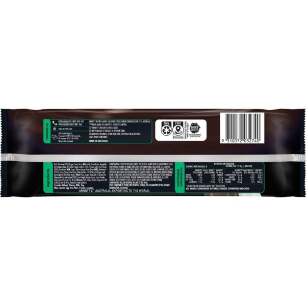 197245_2-1 Arnott's Tim Tam Deluxe Dark Choc Mint Chocolate Biscuits 175g