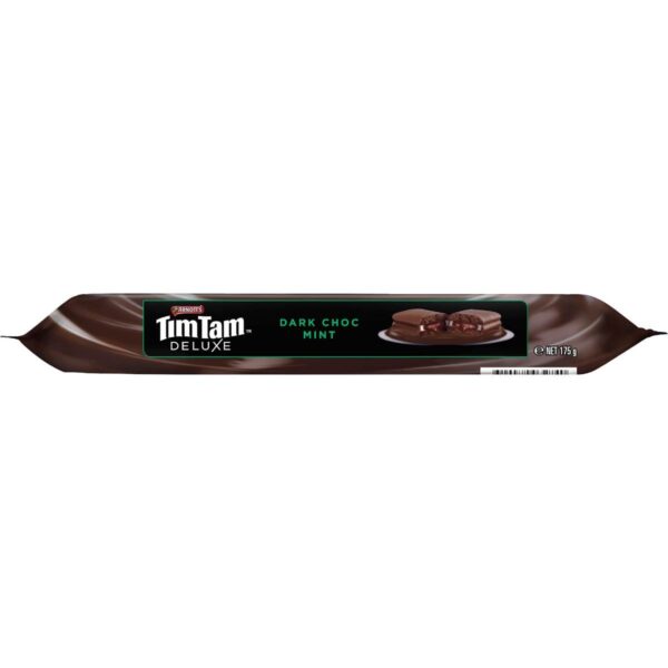 197245_3-1 Arnott's Tim Tam Deluxe Dark Choc Mint Chocolate Biscuits 175g