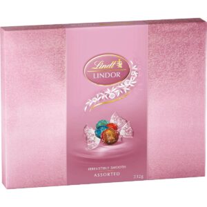 Lindt Lindor Assorted Chocolate Pink Gift Box 232g