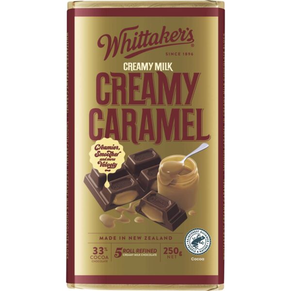 289288 Whittaker's Block Creamy Caramel 33% Cocoa 250g