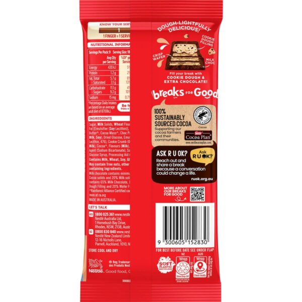 KitKat Cookie Dough Milk Chocolate Block 170g