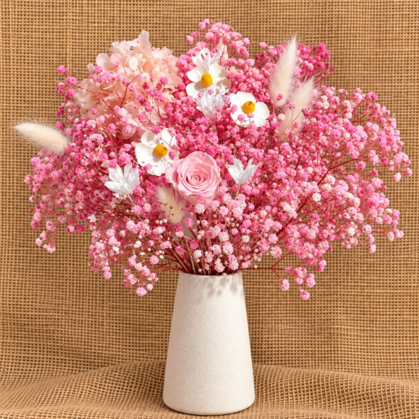 pink flower gift