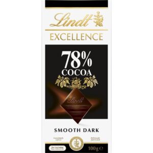 Lindt Excellence 78% Cocoa Dark Chocolate Block 100g