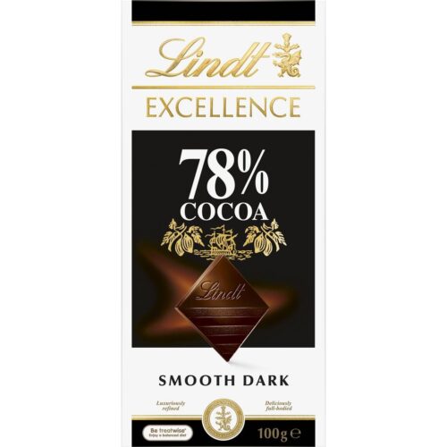 Lindt Excellence 78% Cocoa Dark Chocolate Block 100g