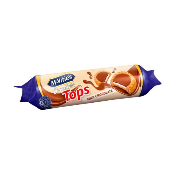 Mcvities Digestives Tops Biscuits Milk Chocolate | 100g