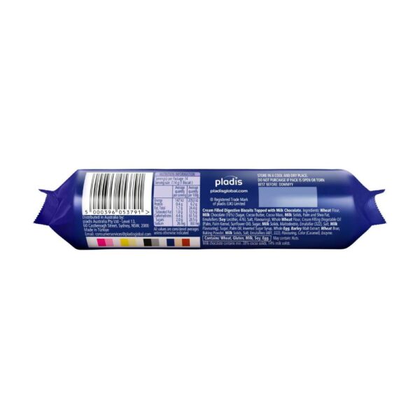 Mcvities Digestives Tops Biscuits Milk Chocolate | 100g