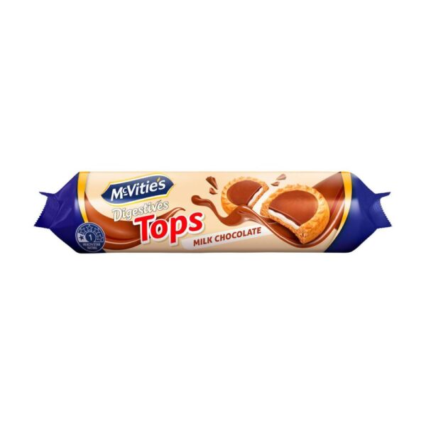 Mcvities Digestives Tops Biscuits Milk Chocolate | 100g