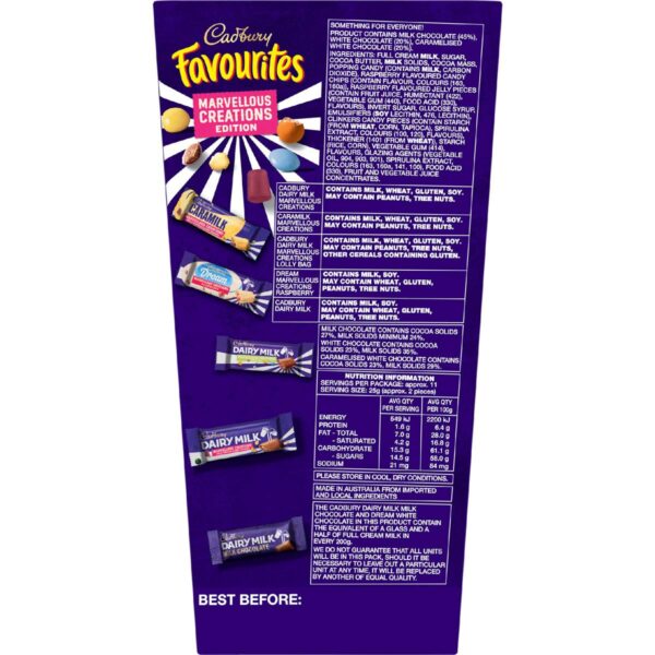 Cadbury Favourites Marvellous Creations Chocolate Box 264g