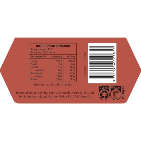 Lindt Lindor Assorted Chocolate Rose Gold Cornet 331g