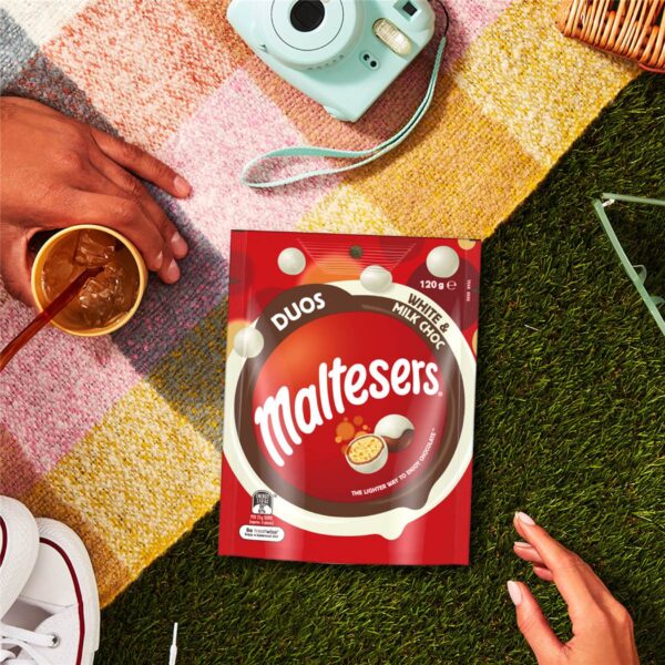 Maltesers Duos White & Milk Choc Share Bag 120g