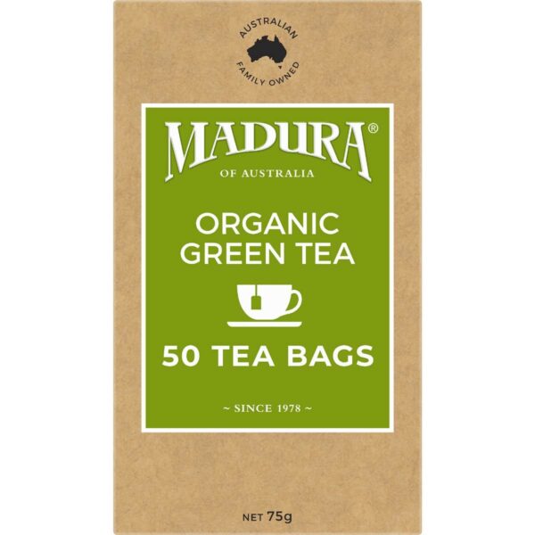 Madura Organic Green Tea Bags 50 pack