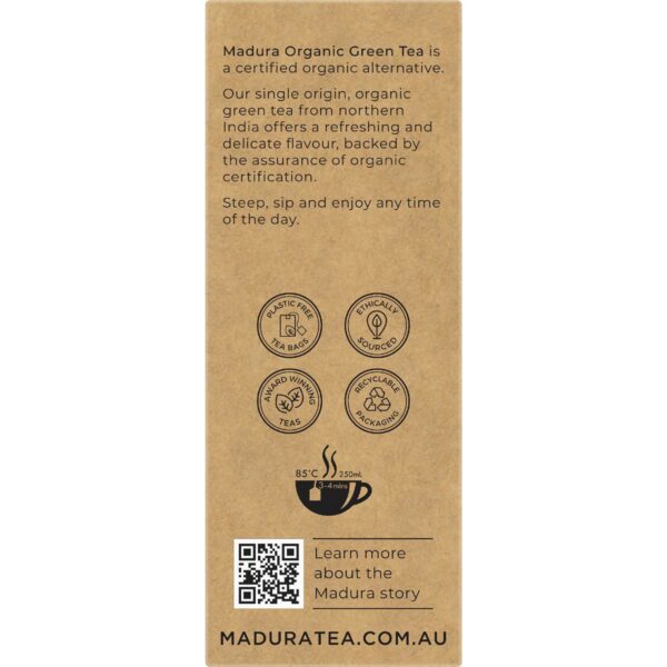 Madura Organic Green Tea Bags 50 pack
