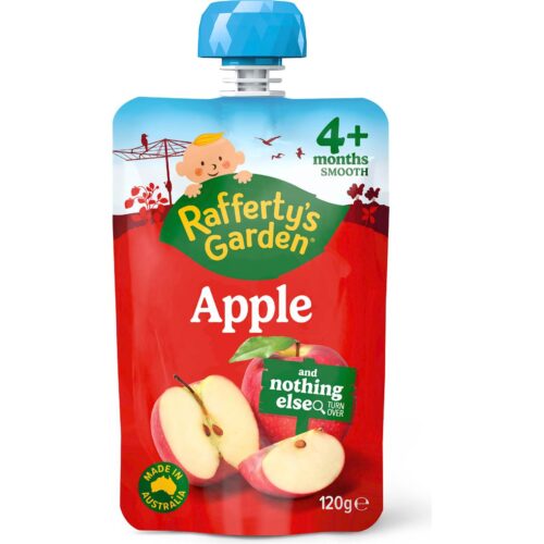 Rafferty's Garden Apple Puree & Nothing Else Baby Food Pouch 4+ Months 120g