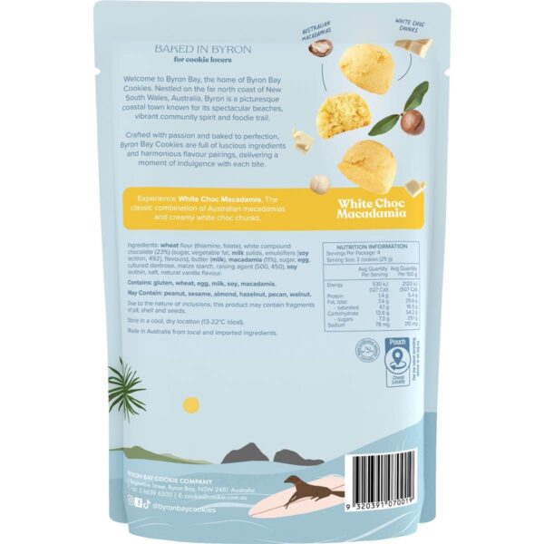 Byron Bay Cookies White Choc Macadamia Cookie Bites 100g