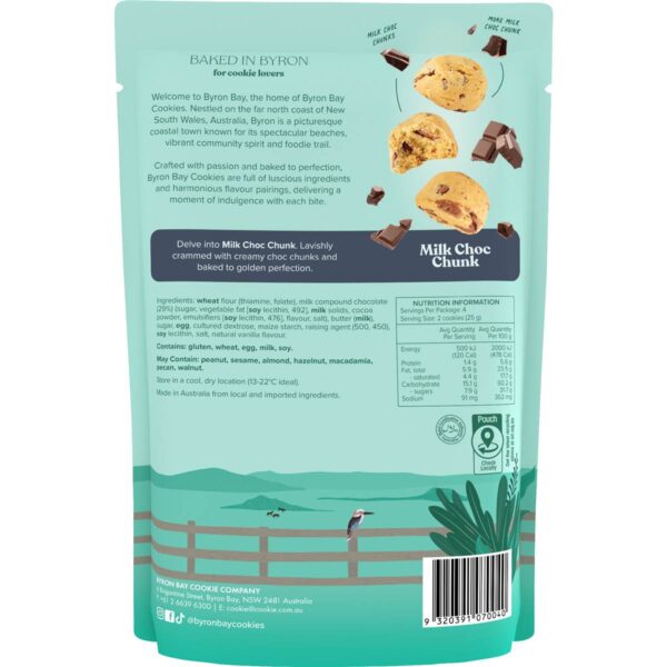 Byron Bay Cookies Milk Choc Chunk Cookie Bites 100g