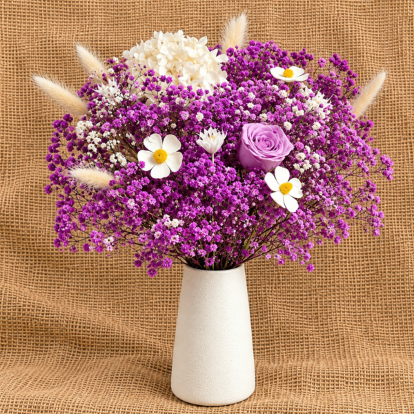 Purple flower gift