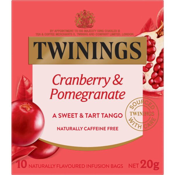 701318_1 Twinings Cranberry & Pomegranate Tea Bags 10 pack