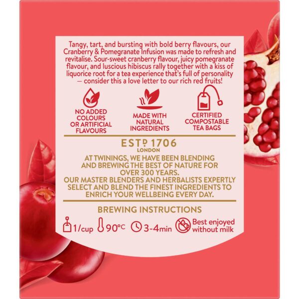 701318_2 Twinings Cranberry & Pomegranate Tea Bags 10 pack
