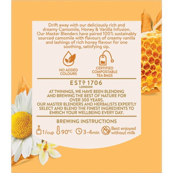 701332_2 Twinings Camomile Honey & Vanilla Tea Bags 15g x 10 pack
