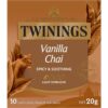 Twinings Chai Vanilla Tea Bags Chai Tea 10 pack