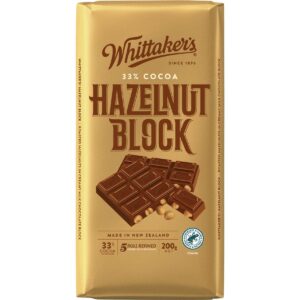 Whittaker's Block Hazelnut 200g