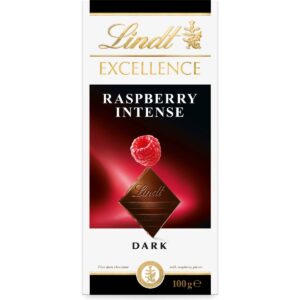 Lindt Excellence Raspberry Intense Dark Chocolate Block 100g