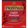 Twinings English Breakfast Extra Strong Tea Bags 10 pack