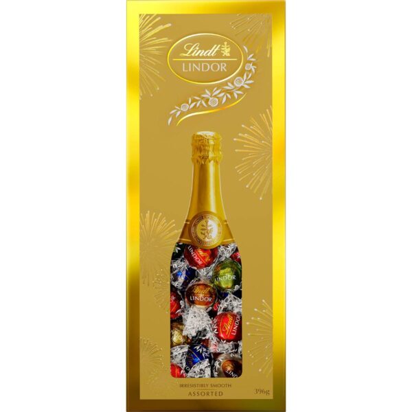 Lindt Lindor Champagne Gala Assorted Chocolate Gift Box 396g