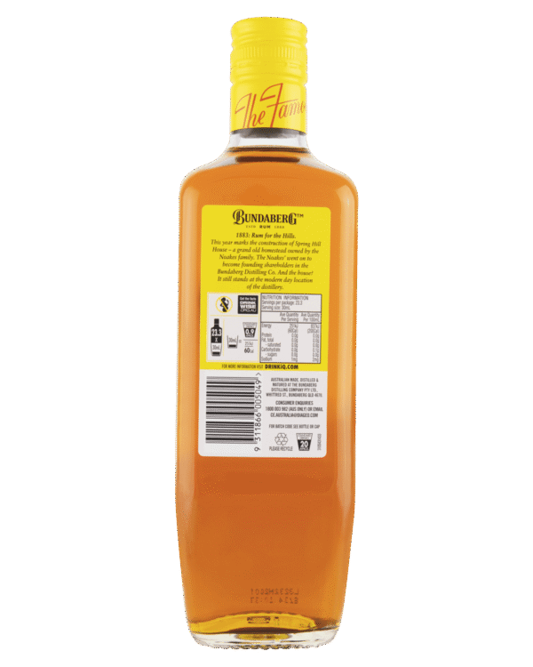 Bundaberg Original Underproof Rum 700mL