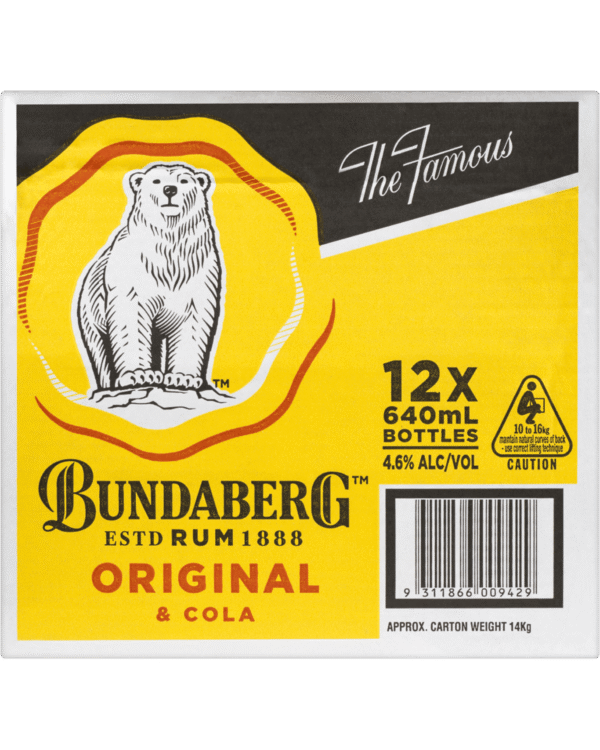 Bundaberg Rum & Cola Bottle 640mL