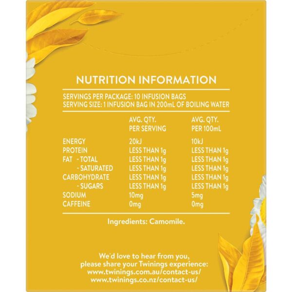 Twinings Pure Camomile Tea Bags Bags 10 pack