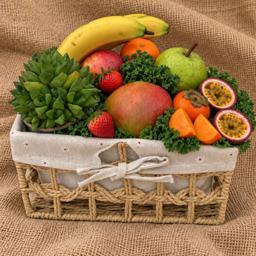 fruit and basket