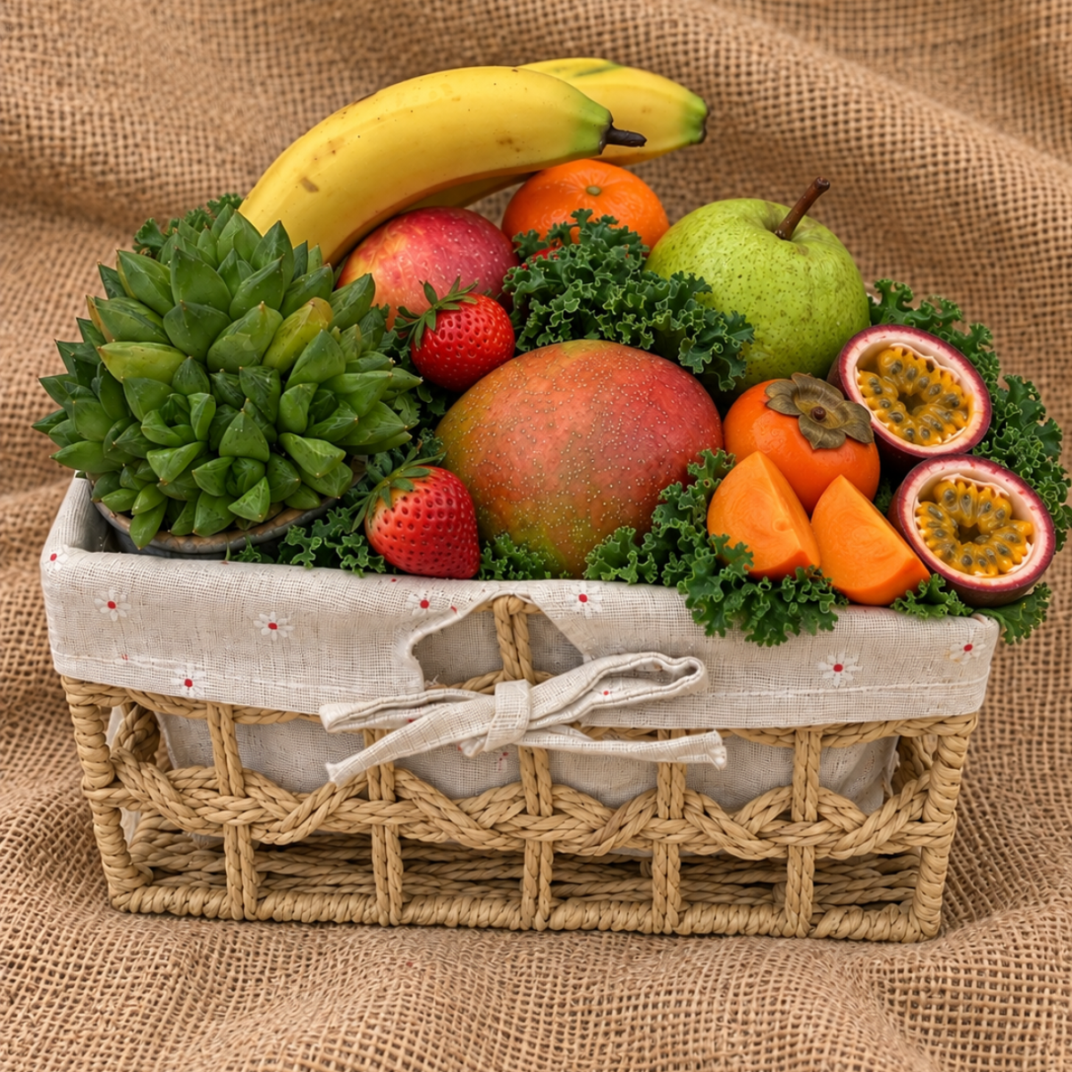 fruit and basket