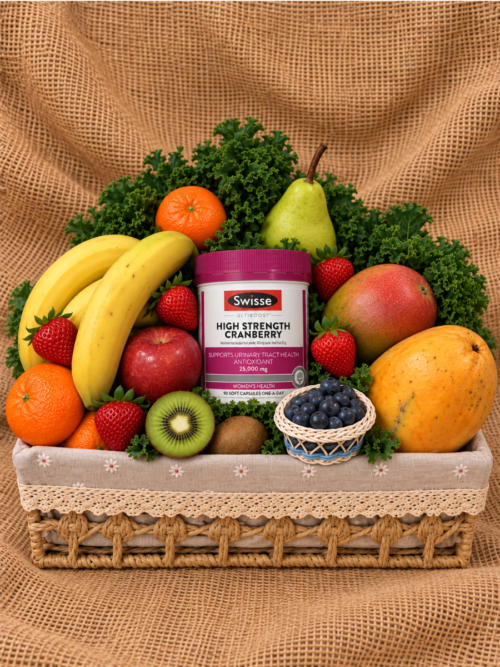 fruit basket with vitamin